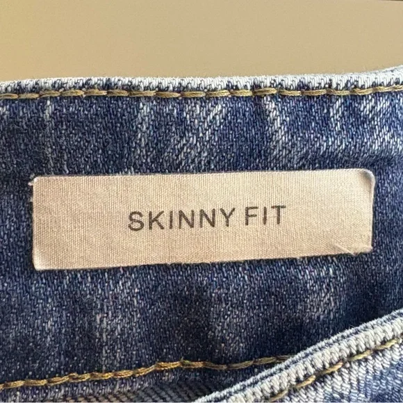 Judy Blue Distressed Raw Hem Skinny Fit Jeans Size 14W - Picture 5 of 12